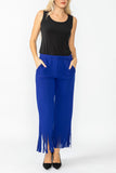 Blue Laser Cut Pants