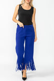 Blue Laser Cut Pants