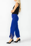 Blue Laser Cut Pants