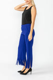 Blue Laser Cut Pants
