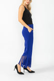 Blue Laser Cut Pants