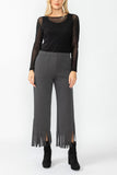 Charcoal Laser Cut Pants