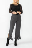 Charcoal Laser Cut Pants