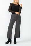 Charcoal Laser Cut Pants