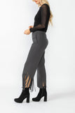 Charcoal Laser Cut Pants