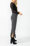 Charcoal Laser Cut Pants