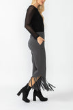 Charcoal Laser Cut Pants