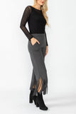 Charcoal Laser Cut Pants