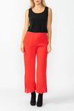 Red Laser Cut Pants