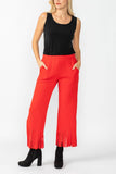 Red Laser Cut Pants