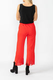 Red Laser Cut Pants