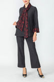 Red Lace Muffler Tie Jacket