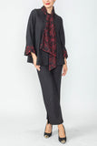 Red Lace Muffler Tie Jacket