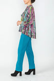 Pink and Green One Button Jacket
