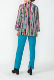 Pink and Green One Button Jacket