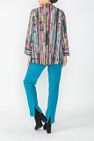 Pink and Green One Button Jacket