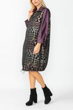 Violet Stand Collar Wire String Jacket