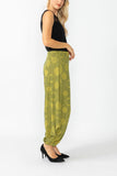 Mustard Baggie Elastic Ankle Pants