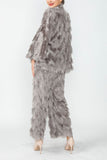 Gray Lagran Sleeve Jacket