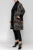 Brown Wild Rap Collar Jacket