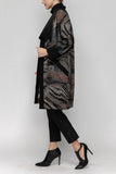 Brown Wild Rap Collar Jacket