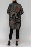 Brown Wild Rap Collar Jacket