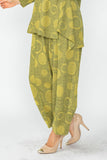 Mustard Baggie Pants With Elastic