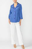 Blue Double Collar Jacket