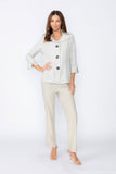 Taupe Double Collar Jacket