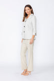Taupe Double Collar Jacket