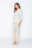 Taupe Double Collar Jacket
