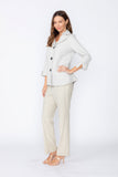 Taupe Double Collar Jacket