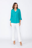 Teal Double Collar Jacket
