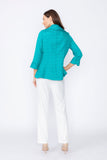 Teal Double Collar Jacket