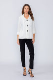 White Double Collar Jacket