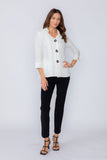 White Double Collar Jacket