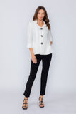 White Double Collar Jacket