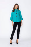 Teal Loose Fit Blazer