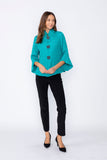 Teal Loose Fit Blazer