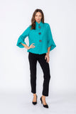 Teal Loose Fit Blazer