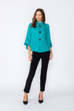 Teal Loose Fit Blazer