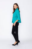 Teal Loose Fit Blazer
