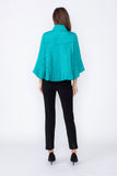 Teal Loose Fit Blazer