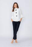 White Loose Fit Blazer