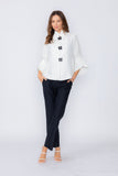 White Loose Fit Blazer