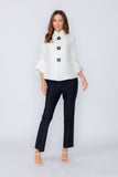 White Loose Fit Blazer