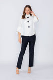 White Loose Fit Blazer