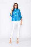 Blue Tulip Sleeve Short Jacket