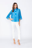 Blue Tulip Sleeve Short Jacket