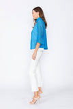 Blue Tulip Sleeve Short Jacket